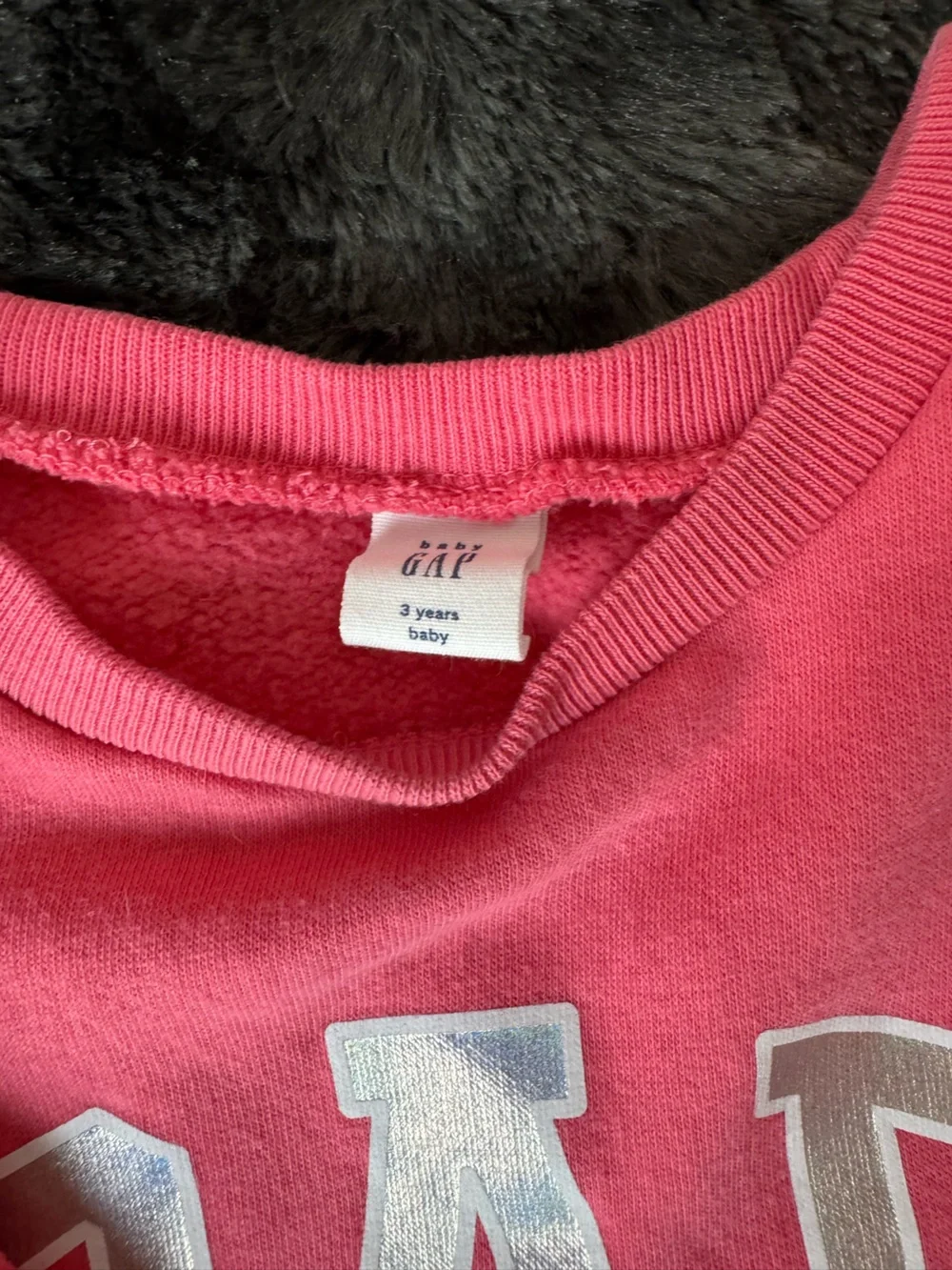 GAP Hot Pink Logo Pullover Sweatshirt